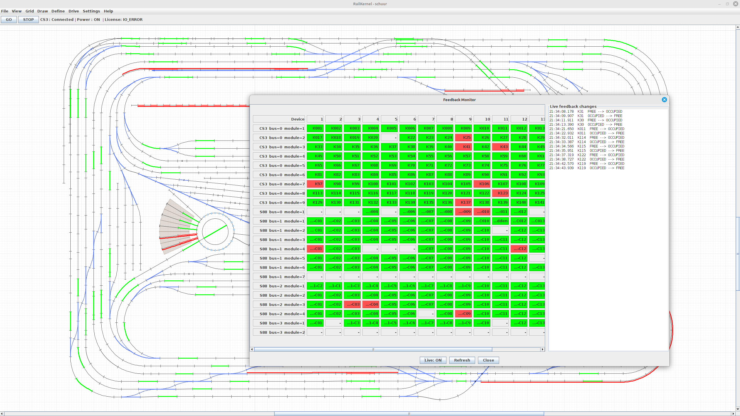 RailKernel Feedback Monitor